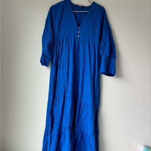 Zara Cobalt Blue Long Sleeve Dress
